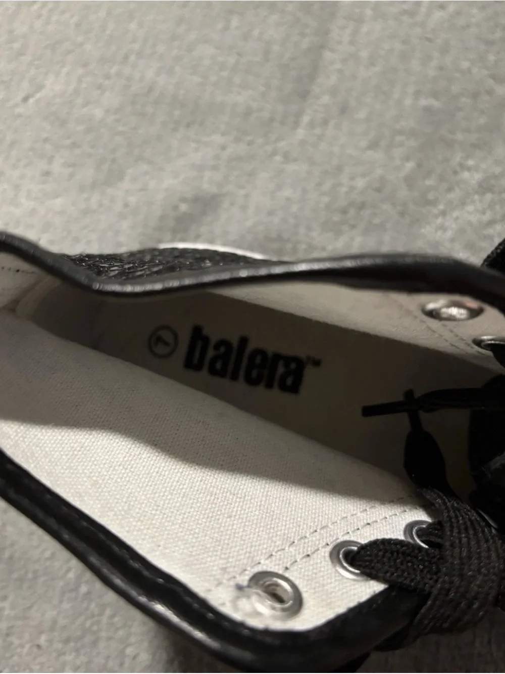 balera Black Sequin High-Top Sneakers